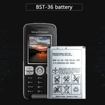 YKaiserinMobile Telefono Baterija 780mAh BST-36 Sony Ericsson J300 K510i Z550a K310 J300C X0001 Z550C K320 K310c K310i K510c