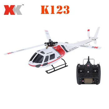 RCtown XK K123 6CH Brushless AS350 Masto 3D6G Sistema Ne eleronas RC Sraigtasparnis RTF Žaislai Vaikams Atnaujinti WLtoys V931(Sandėlyje)