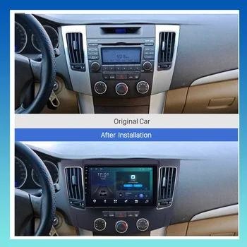 Android 9.0 Už Hyundai Sonata 2009 Automobilio DVD Grotuvas, Radijas, Vaizdo Stereo DSP Carplay Garso GPS Navigacija, WIFI 4G 2Din CD Grotuvas, Nr.