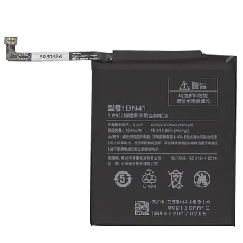 BN41 Telefono Baterija Xiaomi Redmi Hongmi 4 Pastaba / Note 4X MTK Gel X20 4000mAh Originalaus Akumuliatoriaus + Įrankis
