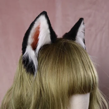 Naujas Hoopas Šunų Ausų hairband moterų Žvėries Ausys mergina, Plaukų aksesuarai scrunchie Apdangalai, plaukų lankai Rankų Darbo