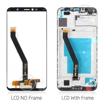Srjtek iki 2018 m. Huawei Honor 7C LCD Jutiklinis Ekranas skaitmeninis keitiklis Rėmo 5.7