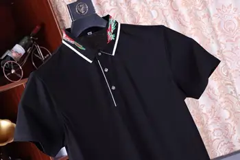 2019 Viršuje Kietas Reguliariai Visiškai Nauja, Polo Marškinėliai Vyrams Medvilnės Trumpomis Rankovėmis Sportspolo Megztiniai Kinijos Stysle Camisa Polo Homme Biger