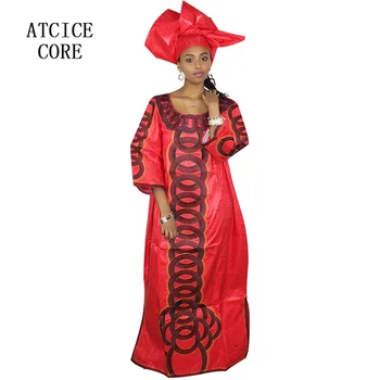 Afrikos suknelės moteris heidi bazin riche siuvinėjimo dizainą ilga suknelė LA109