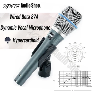 Vokalinis Dinaminis Super Cardioid Beta87A Beta 87 87A Rankinį Režimą Mikrofonas Karaoke Mic Kalbėjimo Paskaitas Mic su maišeliu Įrašą