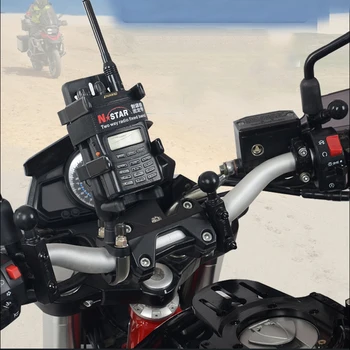 Motociklo Telefono Turėtojas Walkie Talkie Turėtojas Paramos Telefonu Moto Kelionės Kelionės GPS Laikiklis Dviračio Rankenos galinio vaizdo Veidrodis Turėtojas