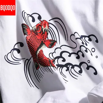 Kinų Stiliaus T Marškinėliai Vyrams Japonijos Moterų Trumpomis Rankovėmis Prekės Marškinėlius Japonijos Streetwear Tees Mados Anime Spausdinti Atsitiktinis Marškinėlius