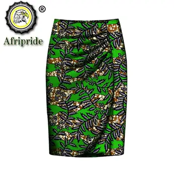 2020 m. Afrikos spausdinti atsitiktinis pieštuku sijonas moterims ankara drabužius grynos medvilnės sijonas dashiki heidi bazin riche ankara spausdinti S1827009
