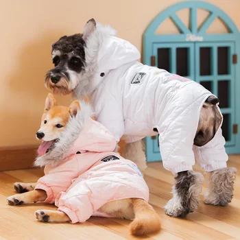 Touchdog Žiemos pet drabužiai šunims Šilta Šuns kailis Jumpsuit Pet drabužiai, Minkštos Kailio Hoodies Čihuahua Maži Dideli Šunys Kalėdų