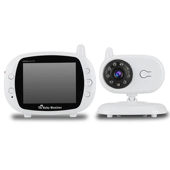 Kūdikio stebėjimo Belaidžio 3.5 Colių LCD Ekranas, Naktinio Matymo Audio Video Baby Monitor 4 Lopšinė temperatūra Kūdikių Stebėjimo kameros