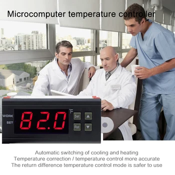 STC-1000 STC 1000 LED Skaitmeninis Termostatas, Už Inkubatoriaus Temperatūros Reguliatorius Thermoregulator Relay Šildymo Aušinimo 12V 24V 220V
