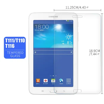 9H Screen Protector For Samsung Galaxy Tab 3 Lite 7.0 Grūdintas Stiklas Samsung Tab3 Lite T110 T111 T116 7