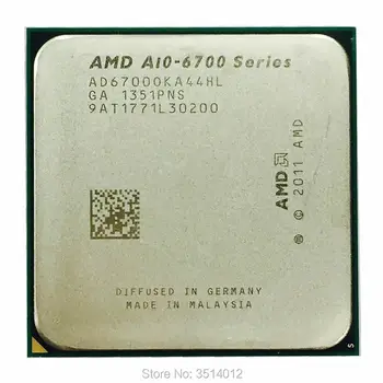 AMD APU A10 6700 APU A10 6700K 3.7 GHz Quad-Core CPU Procesorius AD6700OKA44HL Socket FM2