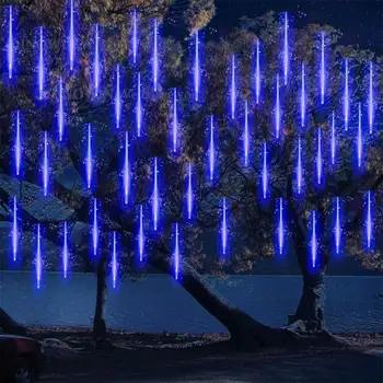 30CM Kalėdų LED Meteoras Dušas Girliandą Šviesos 10 Vamzdžiai Atostogų Juostelės Šviesos Lauko Vandeniui Pasakų Žibintai Namų eave organizuotuose Medis