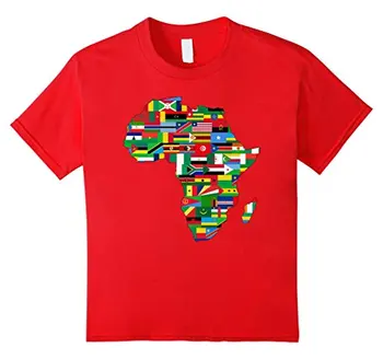 Afrikos Šalių Vėliavos Žemėlapis Marškinėliai Afrikos Amerikos Šalies Pasididžiavimas Vasaros Marškinėliai Prekės Fitnes Body Building Viršuje Tees T-Shirt