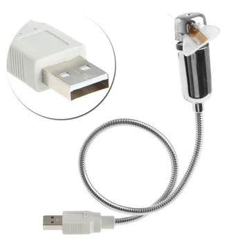 USB Led Mini Lankstus 40CM USB Powered Aušinimo LED Mirksi Laiko Rodymo Funkcija Laikrodis Ventiliatorius # K400Y #