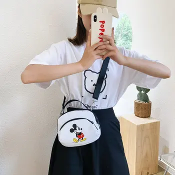 Disney naują atsitiktinis krepšys mergina studentų drobė maišelis animacinių filmų pečių maišelį laukinių Japonijos mažas kvadratas krepšys