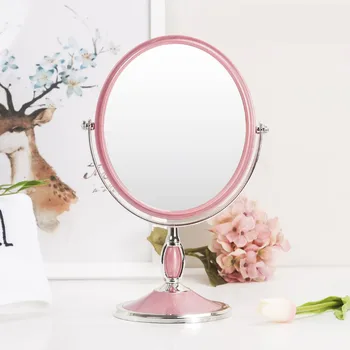 Naujas mados karšto pardavimo europos stiliaus stalas makiažo veidrodėliai darbalaukio hd nešiojamasis grožio princesė r grožio princesė veidrodis santuokos