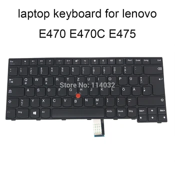 Vokietija Pakeisti klaviatūras 01AX053 01AX093 lenovo E470 ThinkPad E470c E475 GR vokiečių GE klaviatūros Rodykle balck rėmo KBD