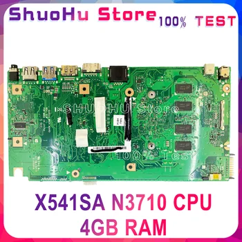 KEFU X541SA Plokštę Už ASUS X541SA X541S F541S CPU/N3710 4 GB/Atminties Nešiojamas Plokštė Išbandyti darbo, originalus Mainboard
