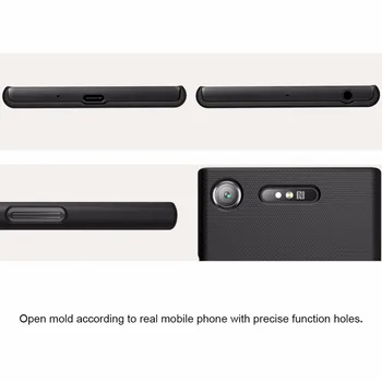 Sony Xperia XZ1 Atveju Nillkin Matinio Shield PC Plastiko Sunku Galinį Dangtelį Atveju Xperia XZ1 Dovana