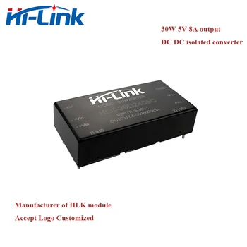 Hi-Link 5V 6A išvestis DC: DC žingsnis žemyn konverteris 9-36V Įvesties HLK-30D2405C 91% efektyvumas izoliuotas dc dc