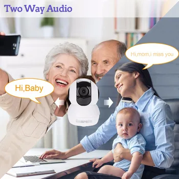 Hamrolte WIFI Kamera 720P Mini Pan/Tilt IP Kameros Nightvision Dviejų krypčių Garso, Judesio Aptikimo XMEYE Debesis ICsee Kūdikio stebėjimo P2P