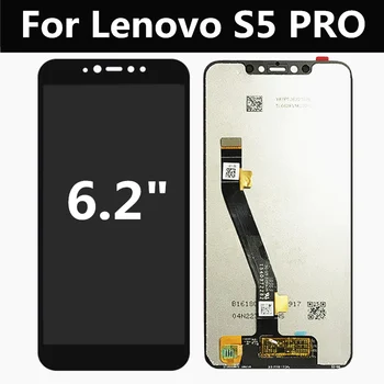 Lenovo S5 PRO L58041 Touch screen +LCD ekranas, integruoti komponentai skaitmeninis keitiklis Asamblėja