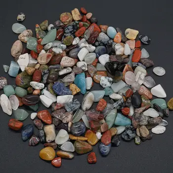 200g Krito Akmenys Daug Sumaišykite Poliruoti Mineralų, Natūralių Brangakmenių Spalvas, Namų Dekoro (8-15mm)