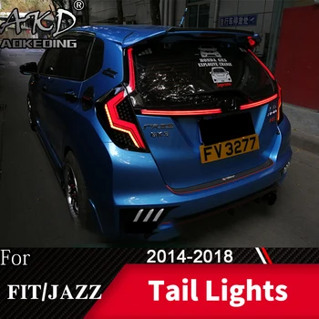 Galinių žibintų, Skirta Automobilių TILPTŲ GK5-2018 m. Honda Jazz LED galinius Žibintus Rūko Žibintai, Dieniniai Žibintai DRL Tuning Automobilius Automobilių Reikmenys