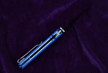 LEMIFSHE 485 sulankstomas peilis M390 ašmenys nailono pluošto rankena + plieno rankena kempingas išgyvenimo kempingas medžioklės taktinis EDC įrankis