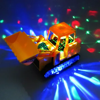 Vaikai Vaikų Muzikos Juokinga, LED Elektros Statybinės Buldozeris Sunkvežimių Žaislas Muzikos Inžinerijos 