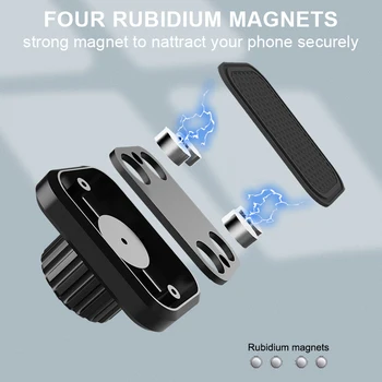 Fimilef Naujas Telefonas Mount Super Stiprus Magnetas 360 Laipsnių Sukimosi Universalus Magnetinis prietaisų Skydelio Telefono Turėtojas 