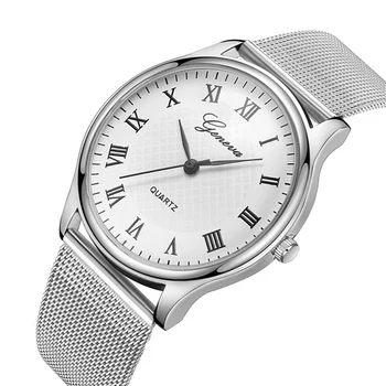 Kvarciniai Laikrodžiai Prabangių Verslo Laikrodis Montre Femme Horloge Vyrai Moterys Laikrodžių Priedai Nerūdijančio Plieno Juosta Montre populaire