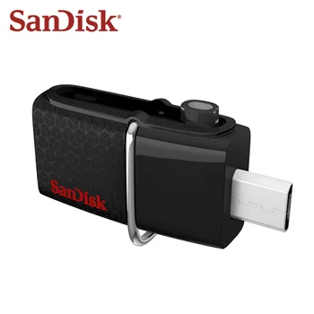Originalios SanDisk Ultra Dual Drive 16GB, USB 3.0 Flash Diską, OTG USB Micro USB Atmintinės Max 130 MB/s Saugojimo Diske KOMPIUTERIO/Telefono