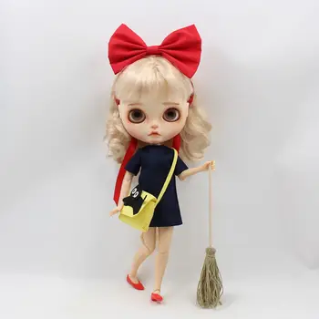 Blyth lėlės ledinis raudonas lankas batai geltonas maišas suknelė Kiki ' s Delivery Service drabužius 1/6 dovana žaislas ji suitble už 30CM drabužiai