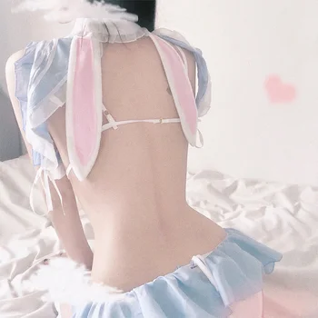 Japonijos Seksualus Sailor Mėnesį Cosplay Kostiumai, Mokyklos Mergina Erotinis Apatinis Trikotažas Vienodas Bunny Girl Moterų Apatinius, Vaidmuo Žaisti Kambarinės Apranga