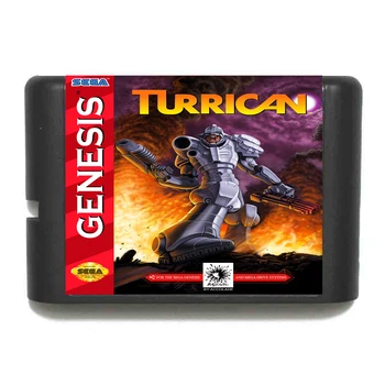 Turrican 16 bitų MD Žaidimo Kortelės Sega Mega Drive Genesis