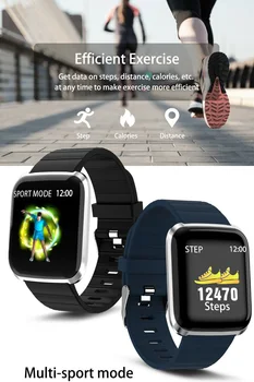 Smart Watch Laikrodis Stumti Pranešimą Vandeniui Širdies ritmo Monitorius 