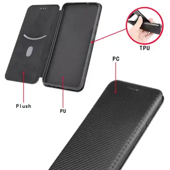 Anglies Pluošto Flip Case For Nokia 3.4 2.4 2.3 1.3 5.3 Magnetinio Adsorbcijos Telefono Dėklas, Skirtas Nokia C2 C3 C1 7.2 6.2 Piniginės Dangtis