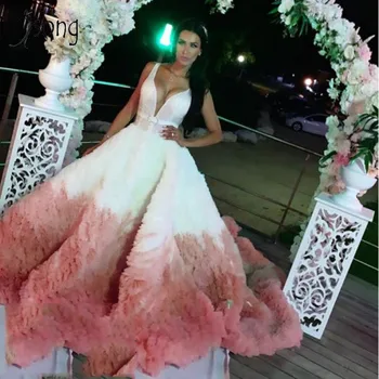 Spalvingas Sodrus Tutu Raukiniai Vestuvių Suknelė 2019 Sodrus Kamuolys Chalatai Ir Vestuvių Dubajus Nuotakos Suknelės Vestido De Noiva