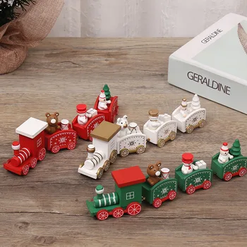 4 Skirsnis Modelio Transporto priemonė, Žaislai 1Pc Mini Versija Apdailos Dovana Naujųjų Metų Kalėdos Medines Traukinių Kalėdų Traukinys Rinkiniai Dovanų
