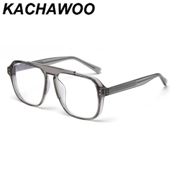 Kachawoo aikštėje negabaritinių akiniai, optiniai vyrų skaidri pilka TR90 receptinių akinių rėmeliai moterų unisex geriausia pardavimo