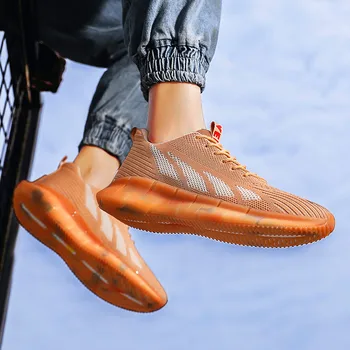 Vyrų tinklinio lengvas, kvėpuojantis nėriniai-up batai Mens Laisvalaikio Bateliai sporto vyrų tendencija atsitiktinis batai sportiniai batai Zapatillas Hombre
