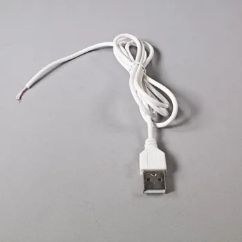 100 vnt./daug 1M USB LED Jungtis Kabelių linijos 2pin USB Lizdas, Maitinimo Prijunkite Laidą Jungtys DC5V Vienos Spalvos LED Juostelės Šviesos