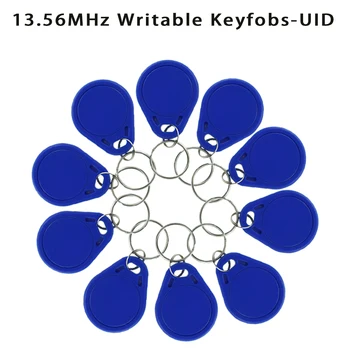 Nekilnojamojo 13.56 MHz UID Permainingi Keyfobs Simbolinis MF NFC Žymeklį Perrašomieji RDA Rašyti Prieigos Kontrolės Klavišą Kortelės, Naudojamos Copy /Klonas Kortelės