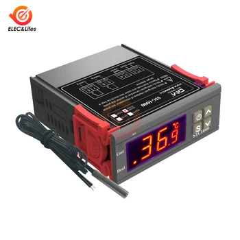 LED Skaitmeninis Temperatūros Reguliatorius STC-1000 STC 1000 12V 24V 220V 10A Relay Thermoregulator termostatas už šildytuvas šaldiklis šaldytuvas
