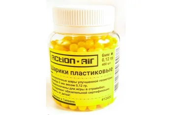 Kamuoliukų airsoft actionair 0,12 gr (400 Vnt.) spalva sandėlyje