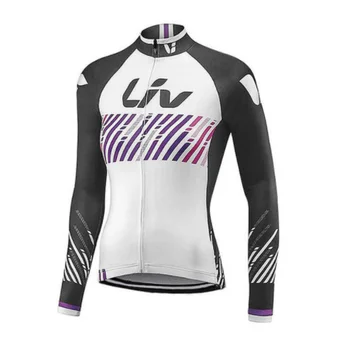 LIV 2020 m. Moteris road bike drabužių Pavasario /Rudens dviračiu pro komandos ilgomis rankovėmis MTB dviračių džersis Kvėpuojantis ropa ciclismo
