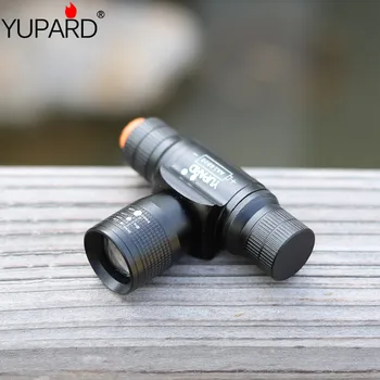 Yupard Q5 LED zoomable Mastelio priekinis žibintas priekinis Žibintas, Žibinto Lemputė 3 Režimas, didelio šviesos Lauko kempingas žibintų 14500 / AA baterijos